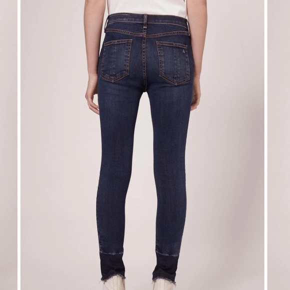30-50%OFF BUNDLES! NWOT RAG&BONE HIGH-RISE SKINNY RAW HEM JEANS SIZE 32 - Picture 12 of 16